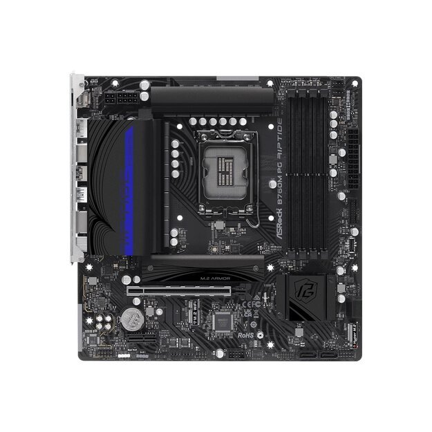 ASROCK B760M PG RIPTIDE mATX 4xDDR5 1xPCIe 4.0 x16 LAN 2.5Gb/s