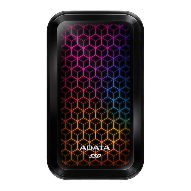 External SSD|ADATA|SE770G|2TB|USB-C|USB 3.2|Write speed 800 MBytes/sec|Read speed 1000 MBytes/sec|ASE770G-2TU32G2-CBK