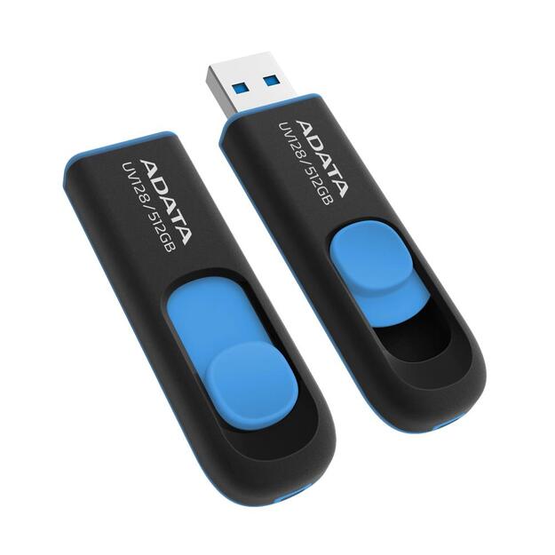 MEMORY DRIVE FLASH USB3 512GB/BLK/BLUE AUV128-512G-RBE ADATA