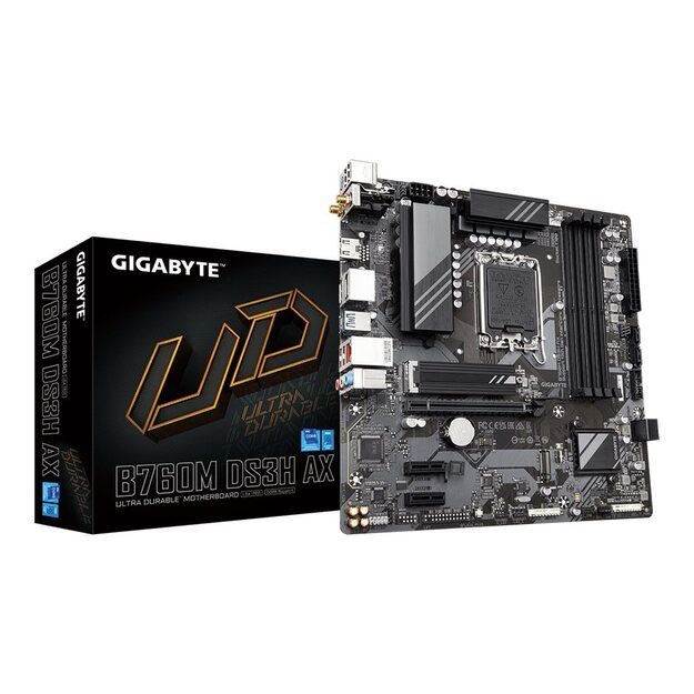 GIGABYTE B760M DS3H AX LGA1700 4xDDR5 4xSATA 2xM.2