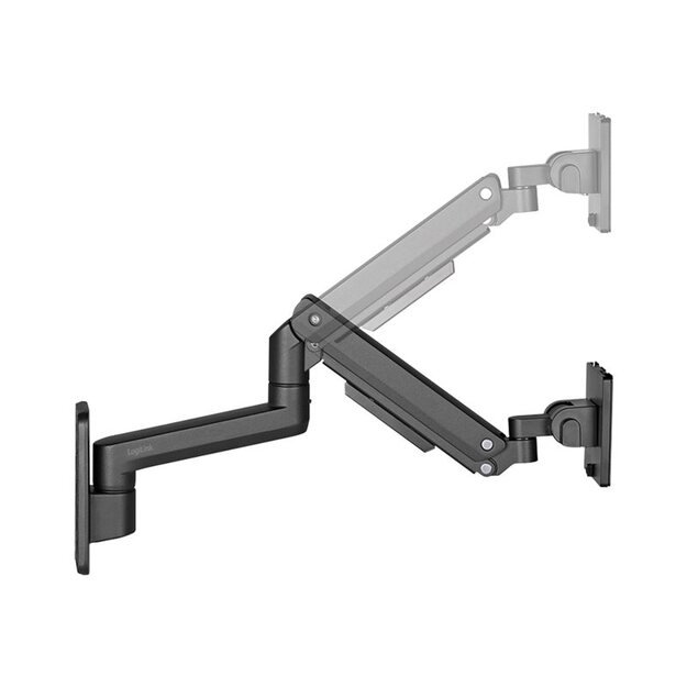 LOGILINK BP0169 Monitor mount 17-49inch wall mount gas spring flat and curved screens aluminum