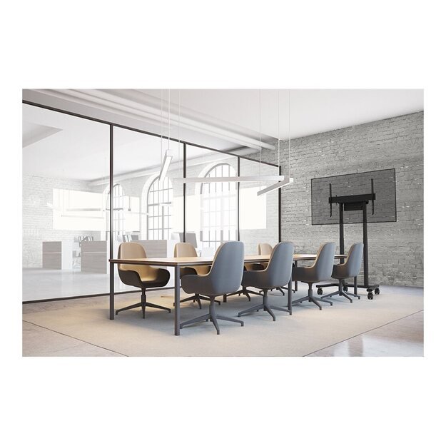 NEOMOUNTS Motorised Mobile Floor Stand VESA 100x100 up to 800x600 9