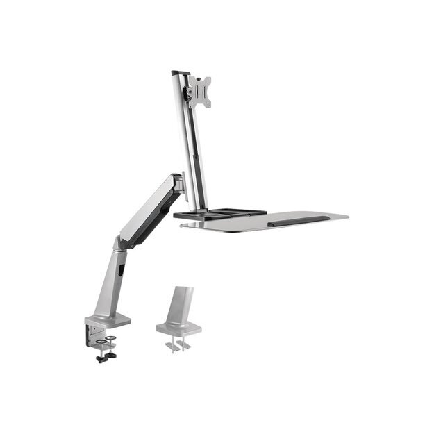 LOGILINK BP0040 LOGILINK - Sit-stand workstation monitor desk mount,13-32, max. 8 kg