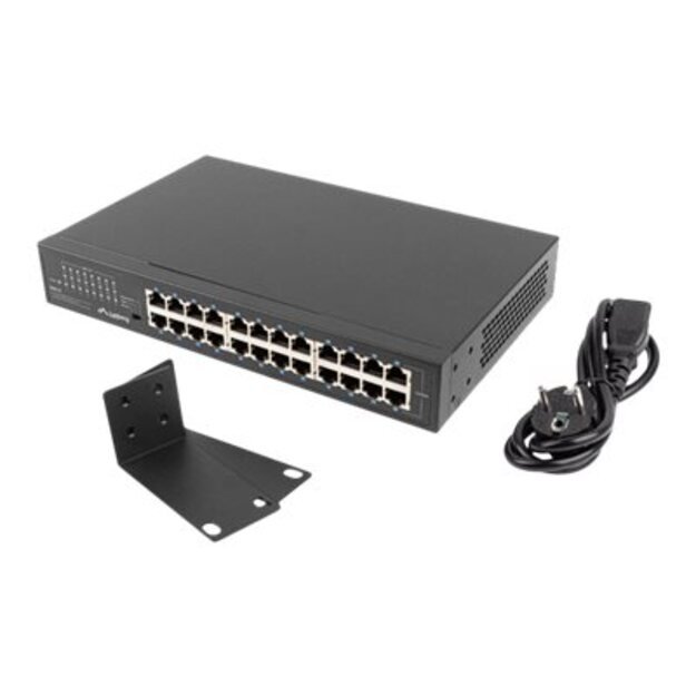 Komutatorius LANBERG switch rack 19inch 24-port 1GB RSGE-24 unmanaged 2