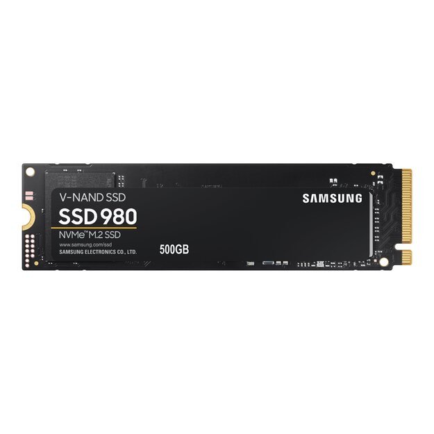 Kietasis diskas (SSD) vidinis SAMSUNG 980 SSD 500GB M.2 NVMe PCIe 3.0 3.100 MB/s read 2.600MB/s write