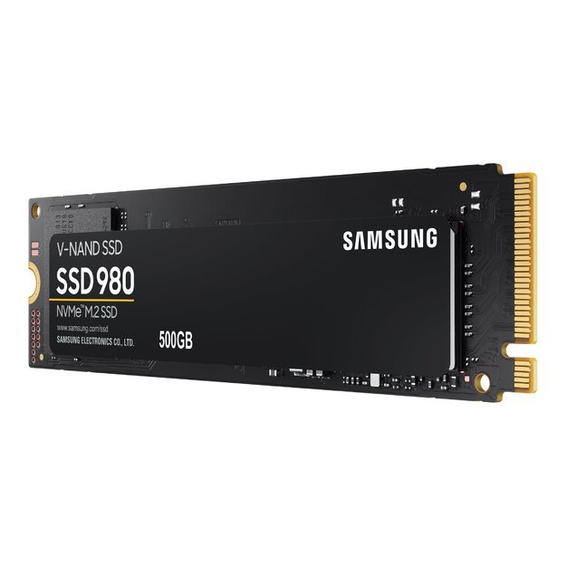 Kietasis diskas (SSD) vidinis SAMSUNG 980 SSD 500GB M.2 NVMe PCIe 3.0 3.100 MB/s read 2.600MB/s write