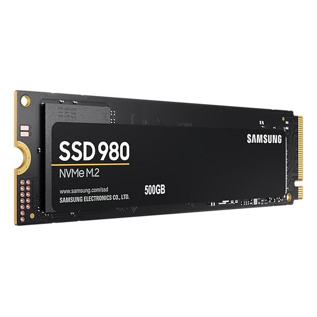 Kietasis diskas (SSD) vidinis SAMSUNG 980 SSD 500GB M.2 NVMe PCIe 3.0 3.100 MB/s read 2.600MB/s write