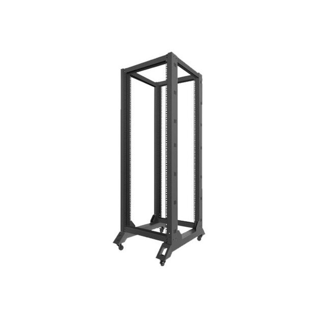 Komutacinė spinta pastatoma LANBERG OR01-6832-B open rack 19 32U/600x800mm black