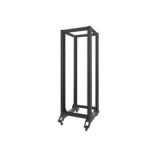 Komutacinė spinta pastatoma LANBERG OR01-6832-B open rack 19 32U/600x800mm black