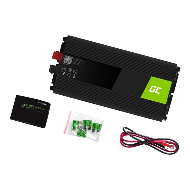 GREEN CELL Voltage Car Inverter 12V to 220V 2000W/4000W Modified Sine Wave 3