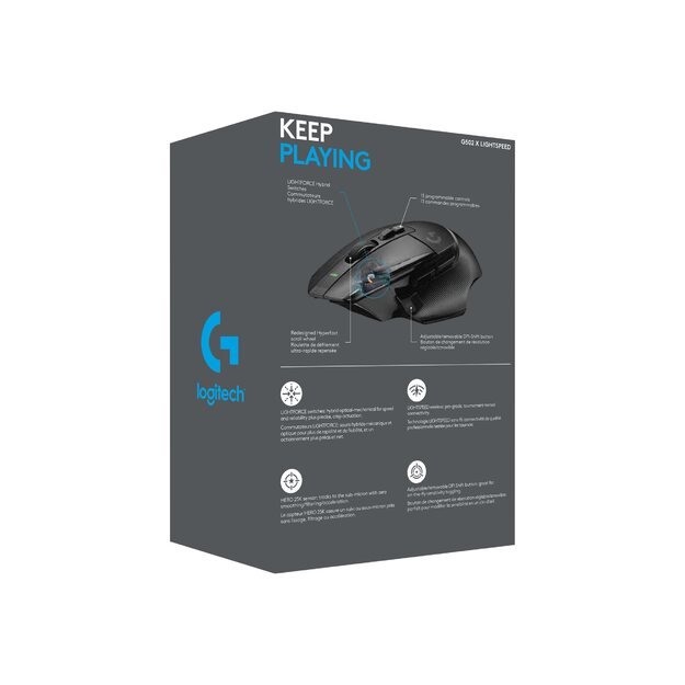Kompiuterinė pelė belaidė LOGITECH G502 X LIGHTSPEED - BLACK/CORE - EER2 10