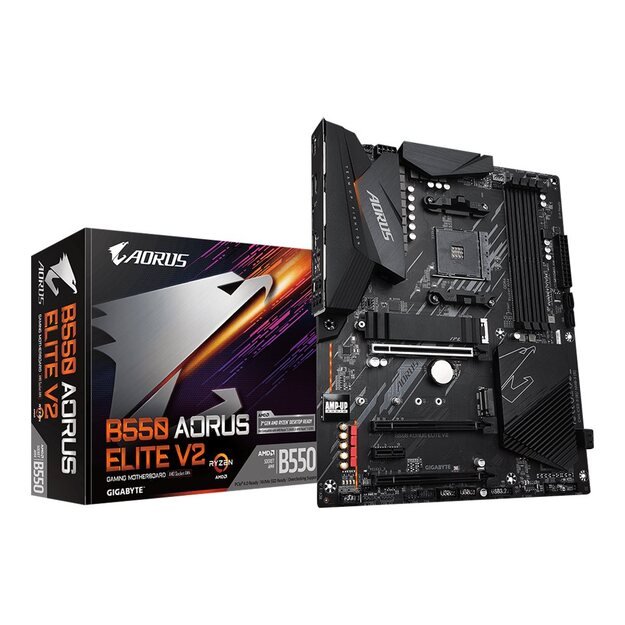 Pagrindinė plokštė GIGABYTE B550 AORUS ELITE V2 AM4 DDR4 2xM.2 4xSATA HDMI ATX MB