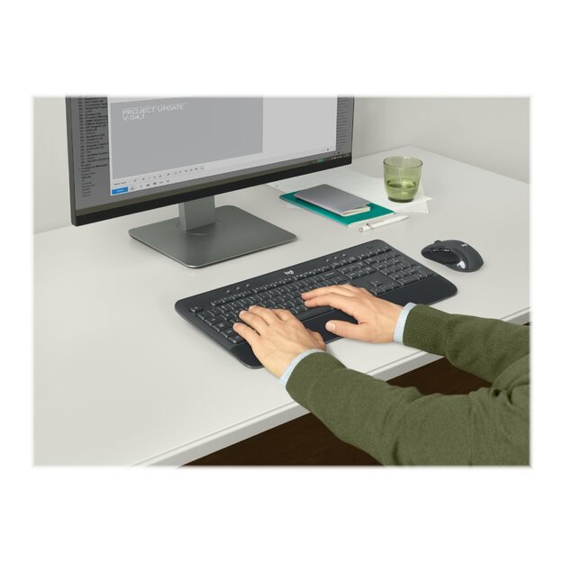 Klaviatūra + pelė komplektas LOGITECH MK545 ADVANCED Wireless Keyboard and Mouse Combo (US) INTNL