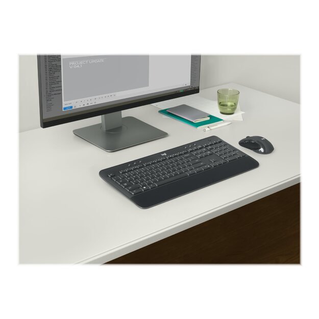 Klaviatūra + pelė komplektas LOGITECH MK545 ADVANCED Wireless Keyboard and Mouse Combo (US) INTNL