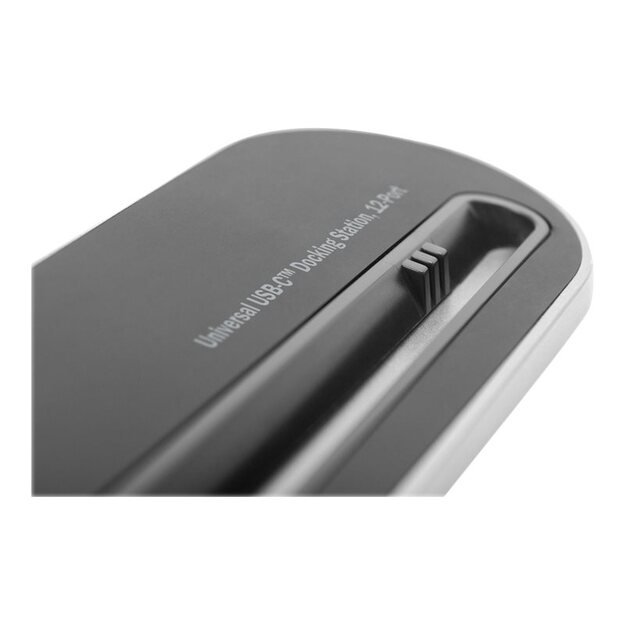 DIGITUS DA-70888 12-Port USB-C Dock gray HDMI VGA 2x USB-C 4x USB-A RJ45 1x 3.5mm SD/MicroSD