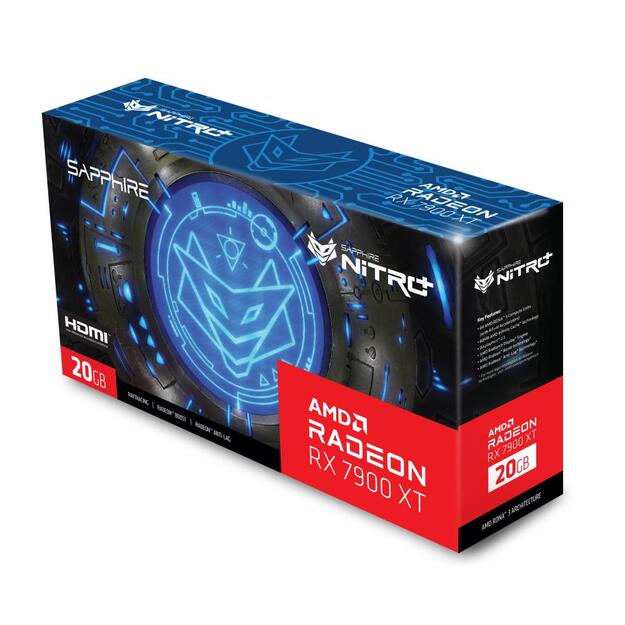 Vaizdo plokštė SAPPHIRE NITRO+ RADEON RX7900XT GAMING OC VAPOR-X 20GB GDDR6 2xHDMI 2xDP