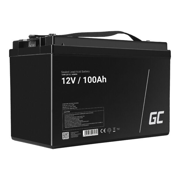 GREEN CELL Battery AGM 12V 100Ah