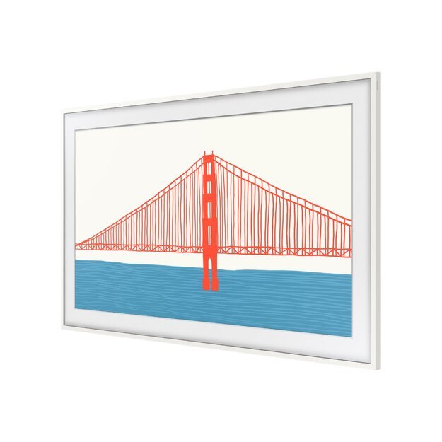 SAMSUNG Frame 55 White Modern 2021 90 degree square