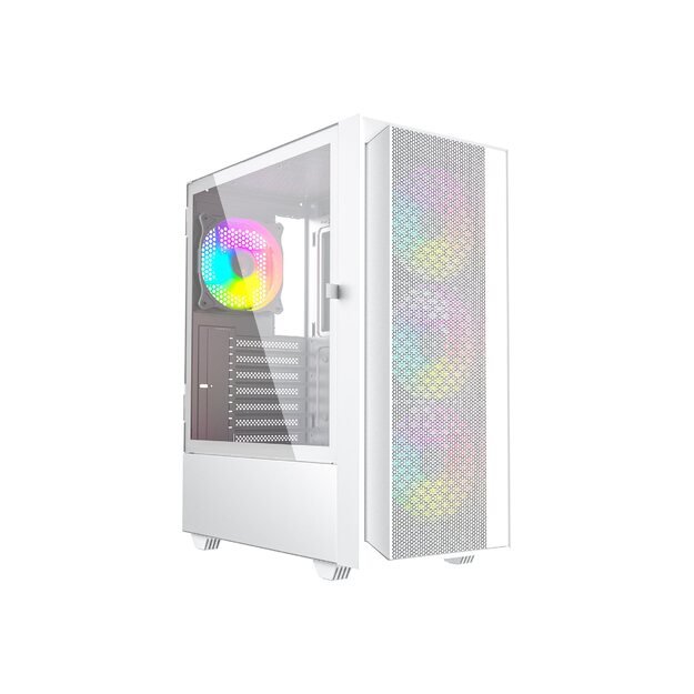 GEMBIRD computer case Fornax 4000 ATX - ARGB backlight white