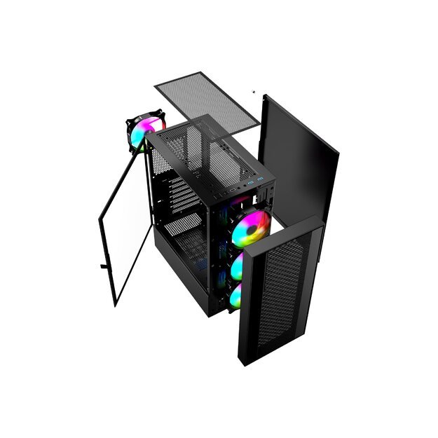 GEMBIRD computer case Fornax 4000 ATX - ARGB backlight black