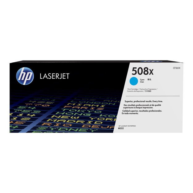 HP 508X Tonercartridge cyan 9.500 pages standard capacity