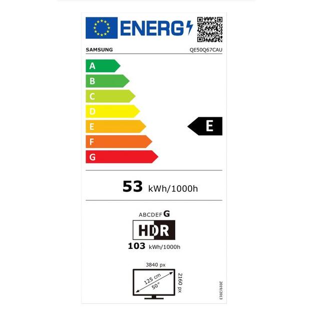 TV SET LCD 50  QLED 4K/QE50Q67CAUXXH SAMSUNG