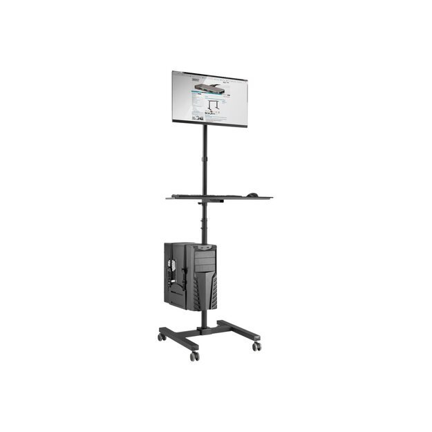 DIGITUS Mobile workstation with individual height adjustment