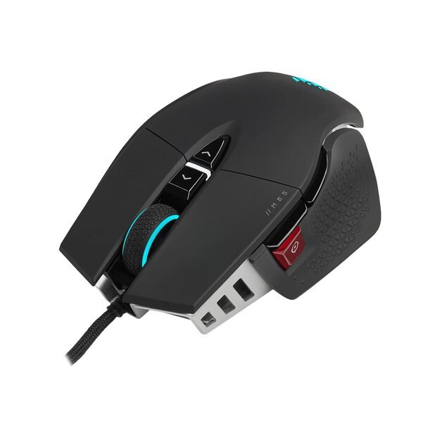 Kompiuterinė pelė belaidė CORSAIR M65 RGB ULTRA Gaming Mouse Backlit RGB LED Optical Silver ALU Black 3