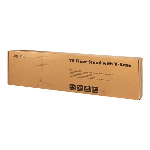Televizoriaus stovas LOGILINK BP0079 LOGILINK -TV floor stand with V-Base, 49-70, black 12