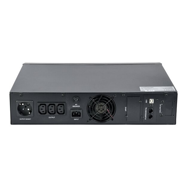 Nepertraukiamo maitinimo šaltinis UPS GEMBIRD EG-UPSRACK-10 UPS Energenie Rack 19inch 3.4U 1000VA Pure Sine 3xIEC 1xSchuko 230V LCD 8