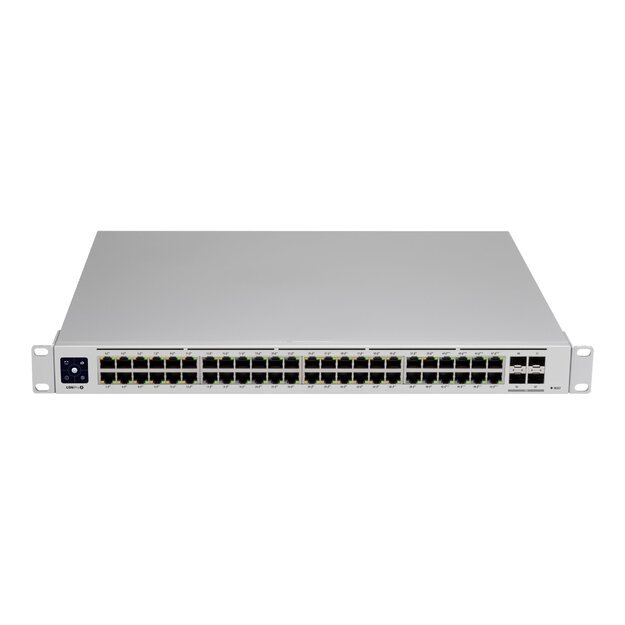 Komutatorius |UBIQUITI|USW-PRO-48-POE|Type L3|Rack|48x10Base-T / 100Base-TX / 1000Base-T|4xSFP|PoE+ ports 48|600 Watts|USW-PRO-48-POE 4