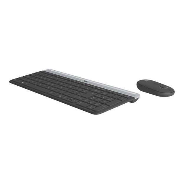 LOGITECH Slim Wireless Keyboard and Mouse Combo MK470 - GRAPHITE - US INTNL - INTNL