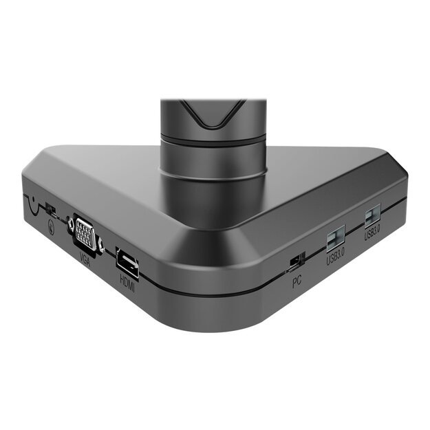 DIGITUS Monitor Gas Spring Mount with USB-C Dock 5 Port 30inch 9kg max black 9