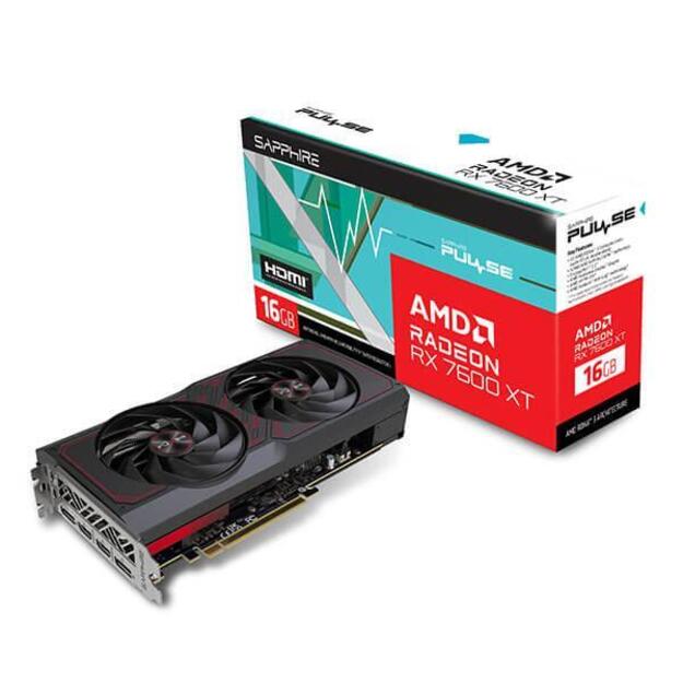 SAPPHIRE PULSE AMD RADEON RX 7600 XT GAMING OC 16GB GDDR6 DUAL HDMI DUAL DP