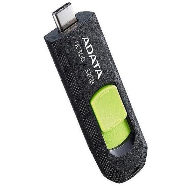 MEMORY DRIVE FLASH USB-C 32GB/ACHO-UC300-32G-RBK/GN ADATA