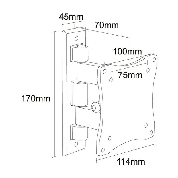 Televizoriaus laikiklis sieninis SILVER/10-24  FPMA-W810 NEOMOUNTS