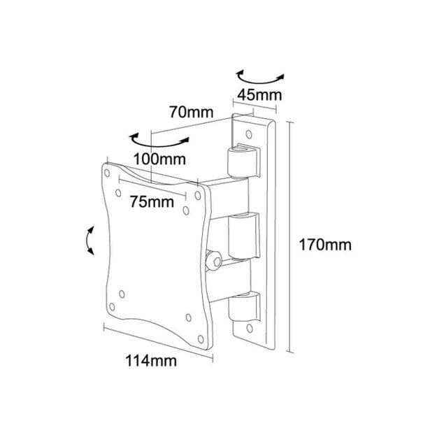 Televizoriaus laikiklis sieninis SILVER/10-24  FPMA-W810 NEOMOUNTS