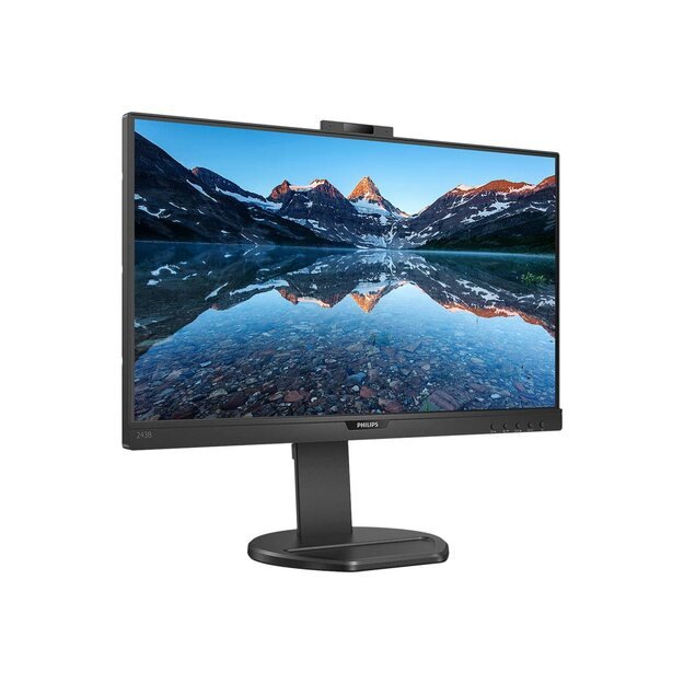 Monitorius PHILIPS 243B9H/00 23.8inch IPS 1920x1080 USB-C DP HDMI 250cd/m2 speakers webcam pop up 3 side frameless B-LINE