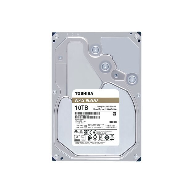 TOSHIBA N300 NAS Hard Drive 10TB 256MB SATA 3.5