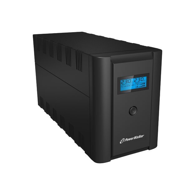 Nepertraukiamo maitinimo šaltinis UPS POWERWALK VI 2200 SHL FR Line-Interactive 2200VA 2x 230V EU,2x IEC C13,RJ11/RJ45,USB,LCD