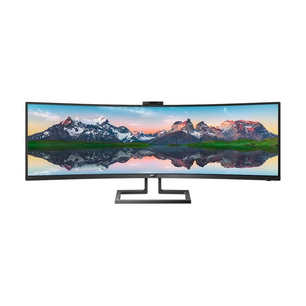 Monitorius PHILIPS 499P9H/00 49inch USB-C DOCKING DISPLAY 5120x1440 CURVED VA 5ms GtG HAS USB-C/DP/HDMI/RJ45 USB HUB Speakers VESA