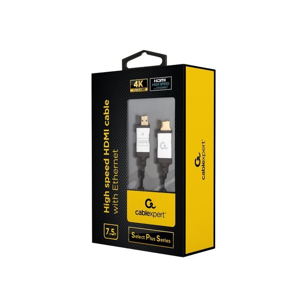 GEMBIRD CCB-HDMIL-7.5M Gembird High speed HDMI cable with Ethernet Select Plus Series, 7.5m 4