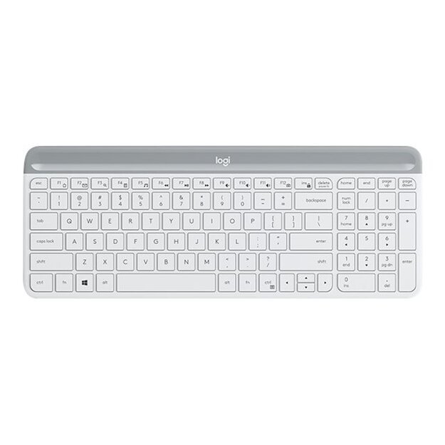 Klaviatūra + pelė komplektas LOGITECH Slim Wireless Keyboard and Mouse Combo MK470 - OFFWHITE - US INTNL - INTNL