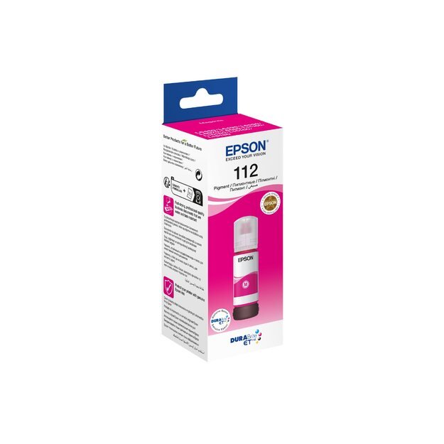 EPSON 112 EcoTank Pigment Magenta ink bottle