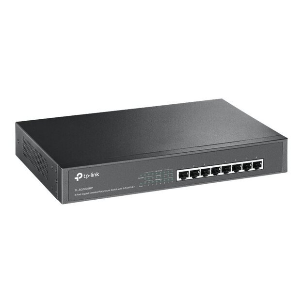 Switch|TP-LINK|TL-SG1008MP|Desktop/pedestal|Rack|PoE+ ports 8|TL-SG1008MP