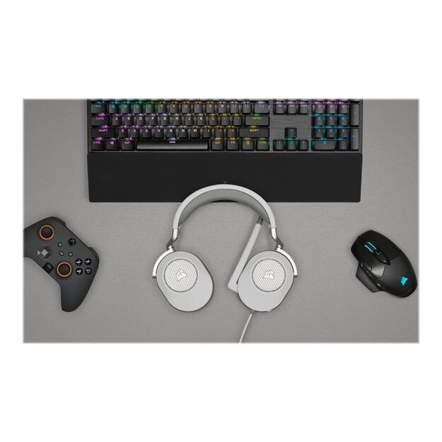 Ausinės CORSAIR HS65 Surround White EU