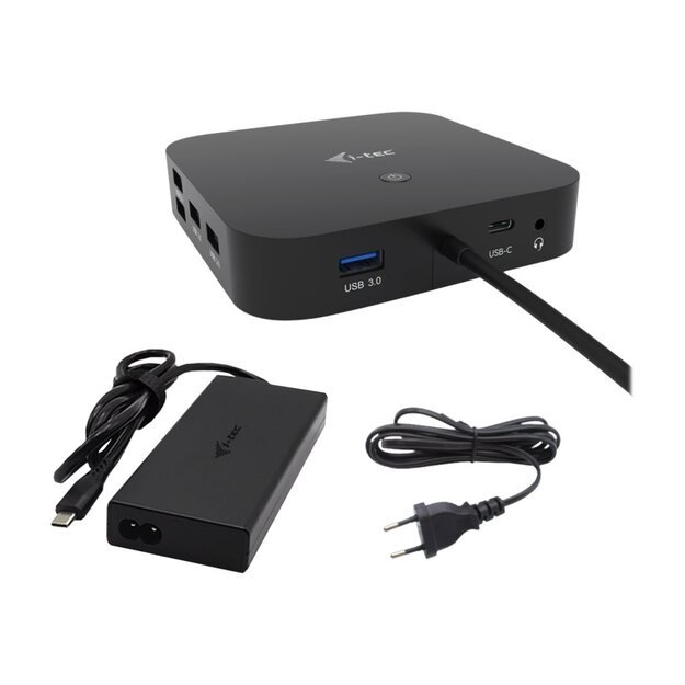 I-TEC USB-C HDMI Dual DP Docking Station with Power Delivery 100 W + i-tec Universal Charger 112 W