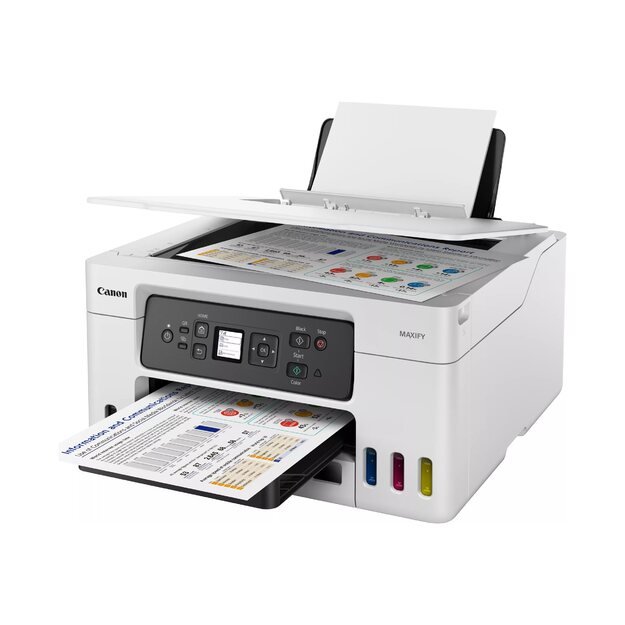 CANON MAXIFY GX3050 Refillable MegaTank Inkjet Multifunction Printer A4 Mono 18ipm Color 13ipm Up to 600x1200dpi 12