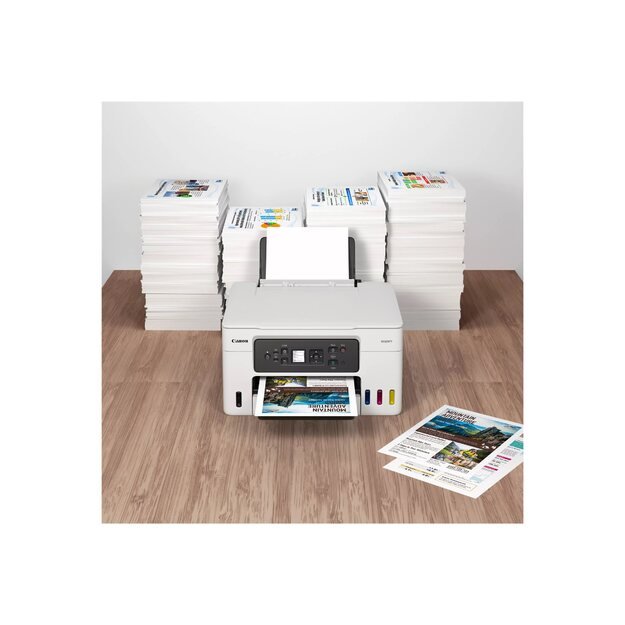 CANON MAXIFY GX3050 Refillable MegaTank Inkjet Multifunction Printer A4 Mono 18ipm Color 13ipm Up to 600x1200dpi 8