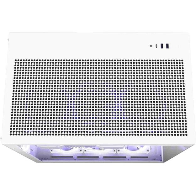 NZXT PC case H9 Flow Midi tower window white